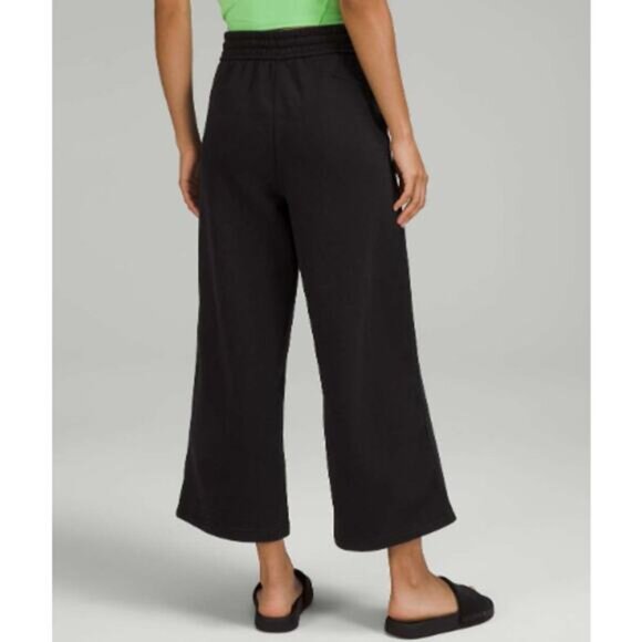 lululemon athletica Pants - Lululemon Loungeful High-Rise Wide Leg Crop Black 14
